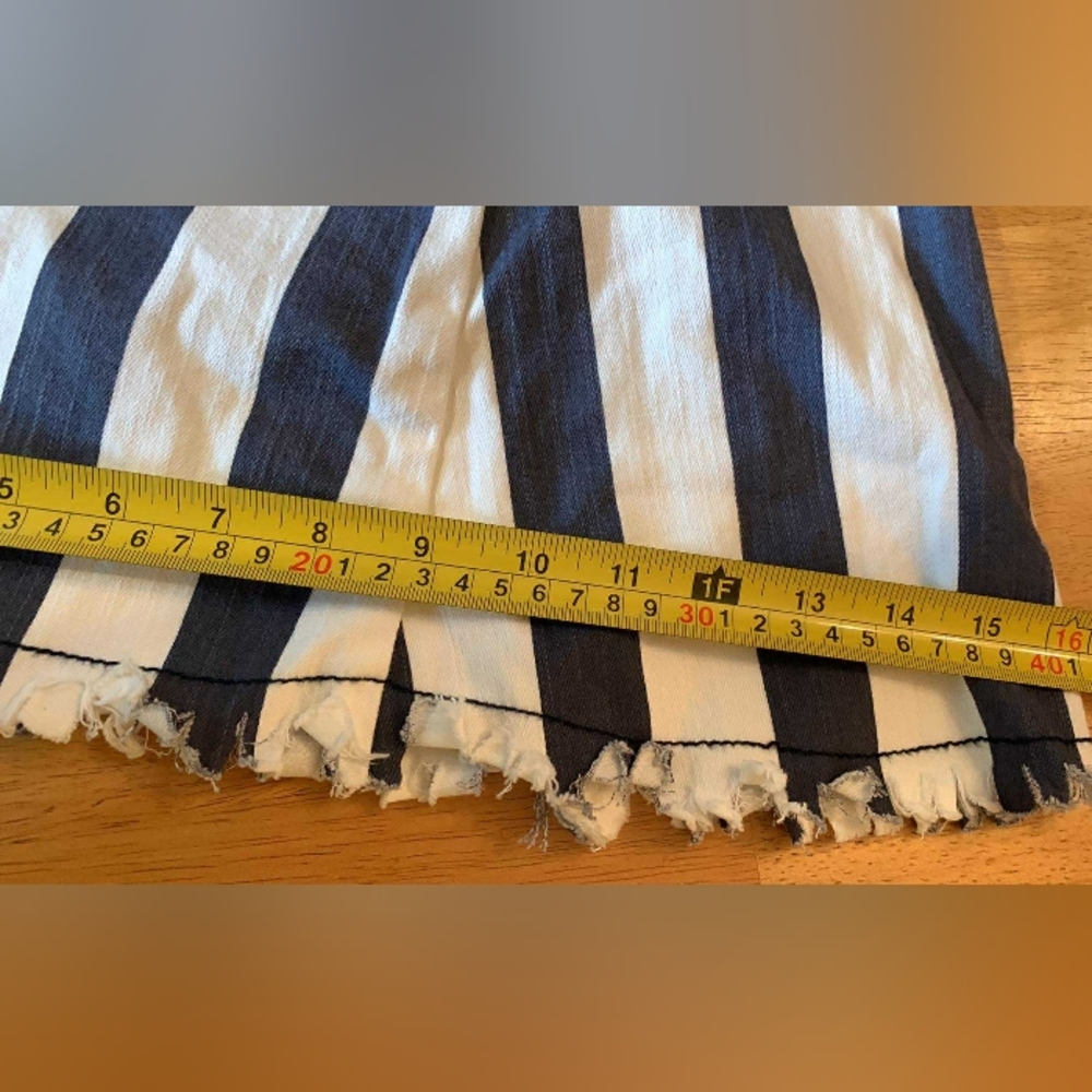 Judith March Blue And White Striped Flare Pants Size L - Picture 9 of 10